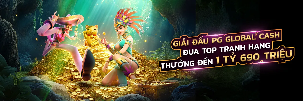 Hình ảnh anh hùng FSBet Slot Games với các biểu tượng rực rỡ và tiền vàng